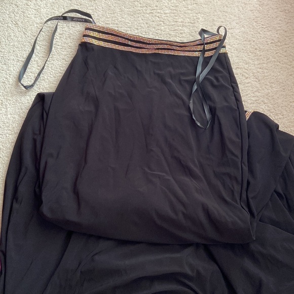 Jovani black and gold two piece formal/ prom gown - Picture 6 of 8